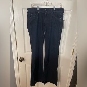 7 For All Mankind “dojo” flare leg trouser jeans size 30